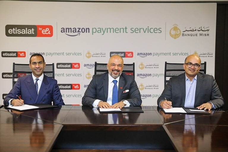 اتصالات مصر وبنك مصر وأمازون لخدمات الدفع الإلكتروني يتعاونون لتوفير الخدمات الرقمية في مصر