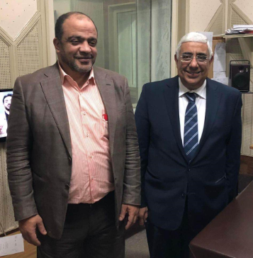 اشرف القاضي رئيس مجلس ادارة المصرف المتحد في تصريحات خاصة للزميل صالح رجب