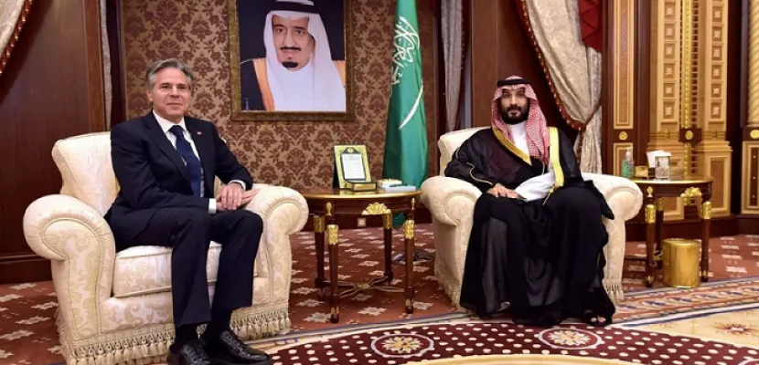 الامير محمد بن سلمان ولي العهد العودي يبحث مع وزير الخارجية الأمريكي تطورات الأوضاع الإقليمية والدولية