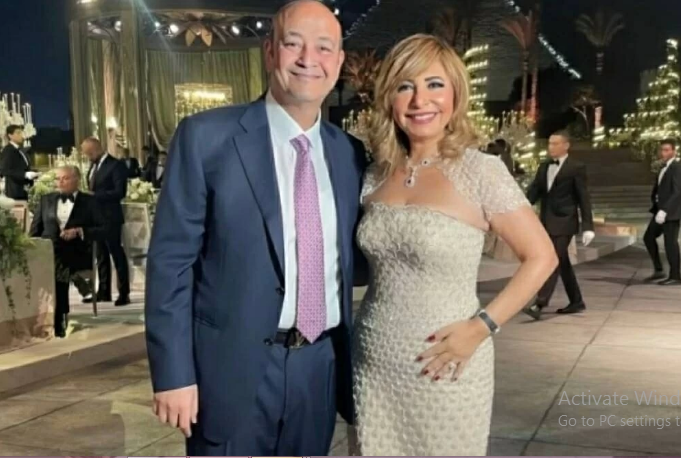 عمرو أديب ولميس الحديدي