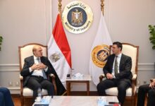 المهندس خالد هاشم، وزير الصناعة، لقاءً  ،  عماد السنباطي، رئيس غرفة التجارة والصناعة الفرنسية في مصر، غرفة التجارة والصناعة الفرنسية في مصر،