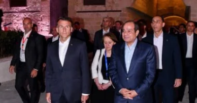 الرئيس عبد الفتاح السيسي ، الرئيس الفرنسي،