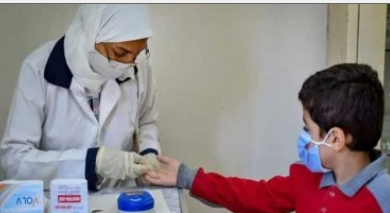 وزارة الصحة ،  إجراء الكشف عن الإنيميا والتقزم والسمنة  ، مدرسة ، المبادرات الرئاسية