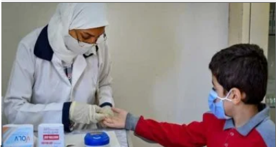 وزارة الصحة ،  إجراء الكشف عن الإنيميا والتقزم والسمنة  ، مدرسة ، المبادرات الرئاسية